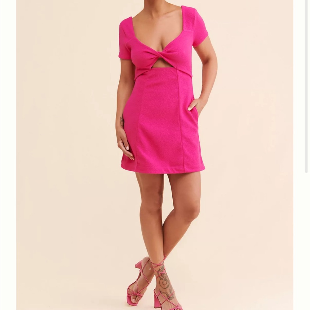 Maeve Cut-Out Mini Dress